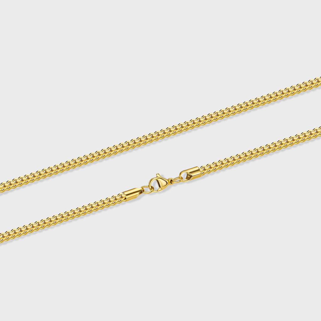 Cuban 5mm + Franco 3mm Stack (Gold)