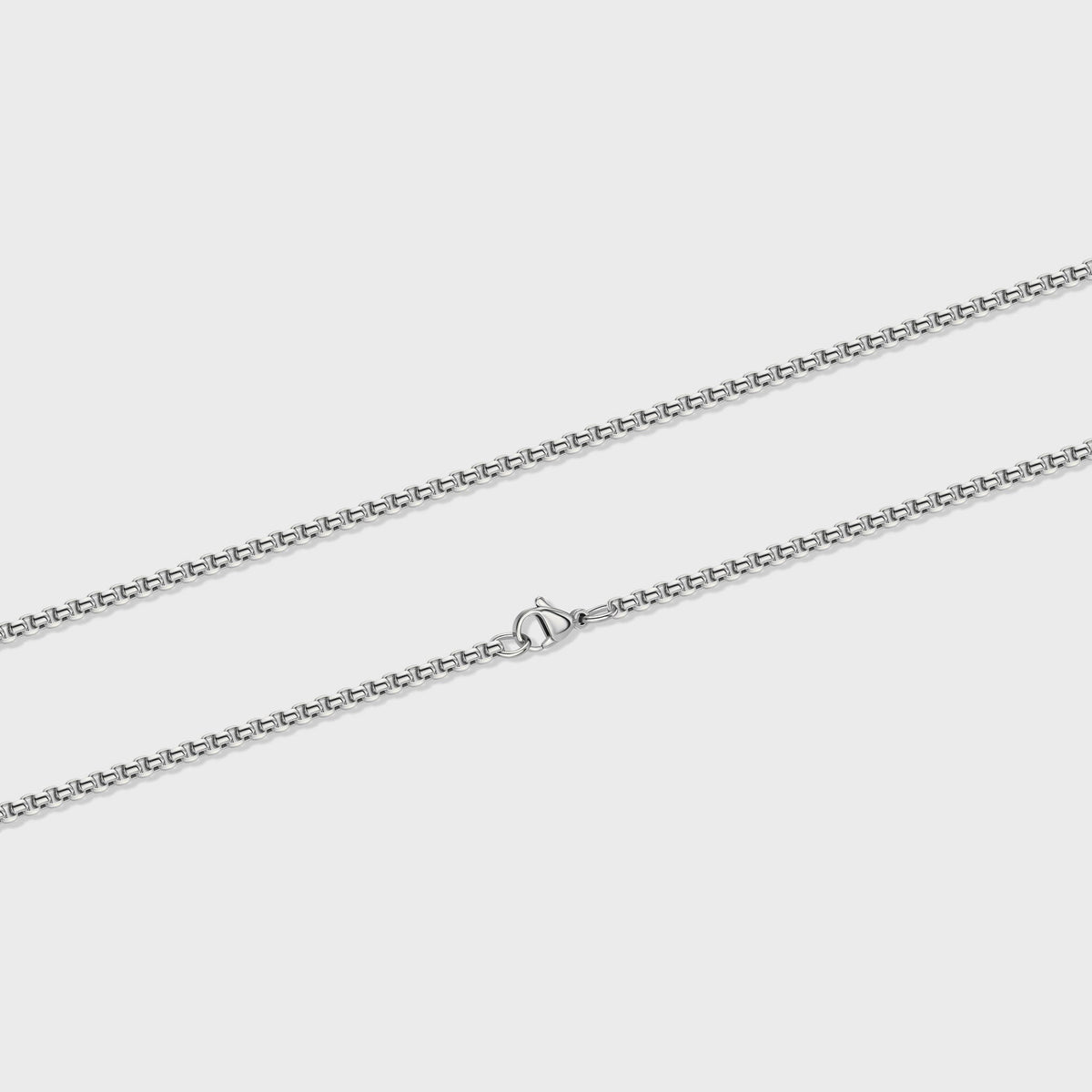 Round Box Chain (Silver) - 3mm