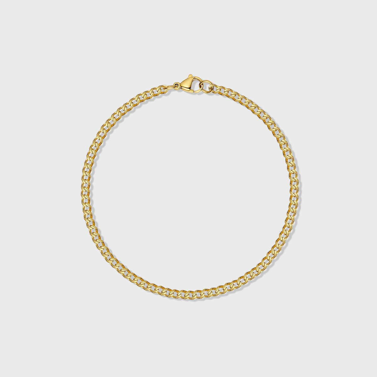 Women's Micro Cuban Bracelet (Gold)