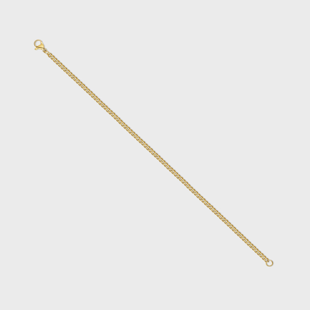Women's Micro Cuban Bracelet (Gold)