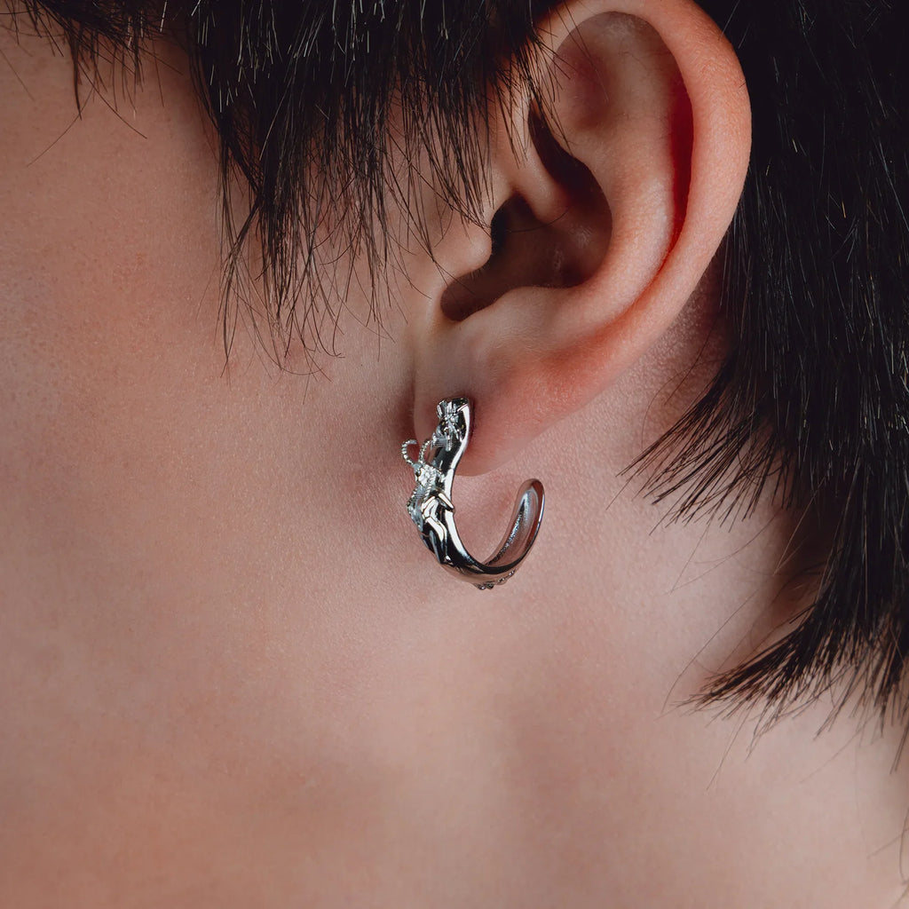 SUCCUBUS OPEN HOOP EARRING