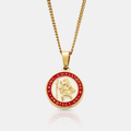 Enamel Saint Christopher (Gold)