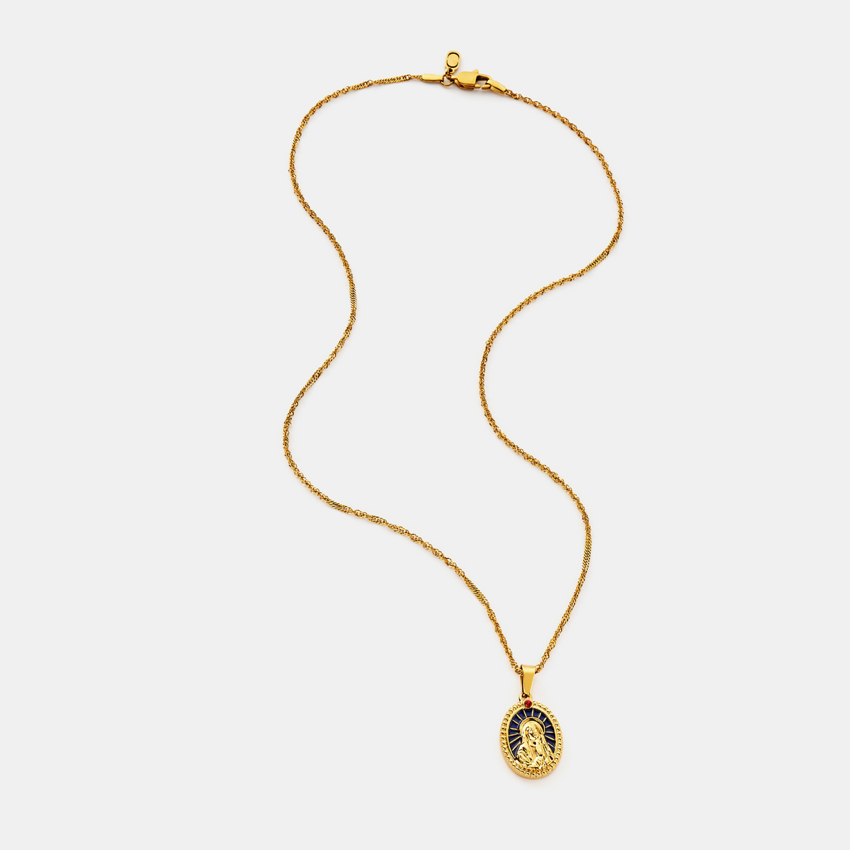 Enamel Virgin Mary (Gold)