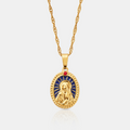 Enamel Virgin Mary (Gold)