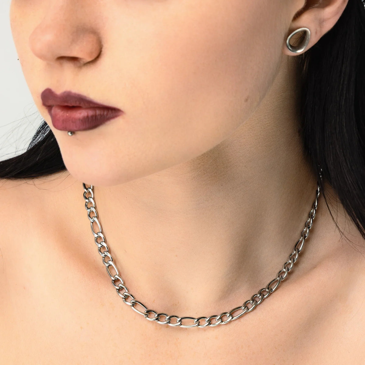 STAINLESS STEEL FIGARO CHAIN