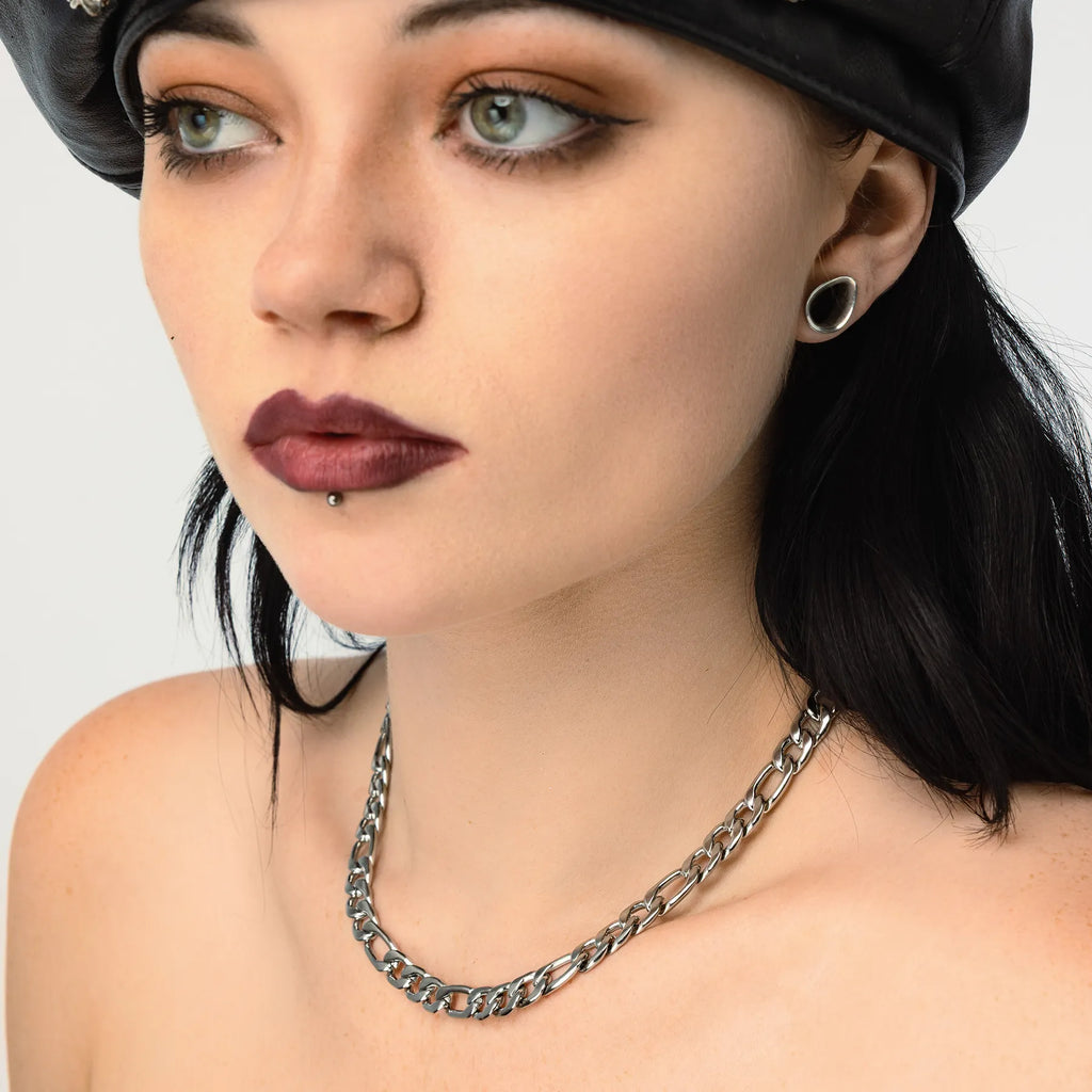 STAINLESS STEEL FIGARO CHAIN