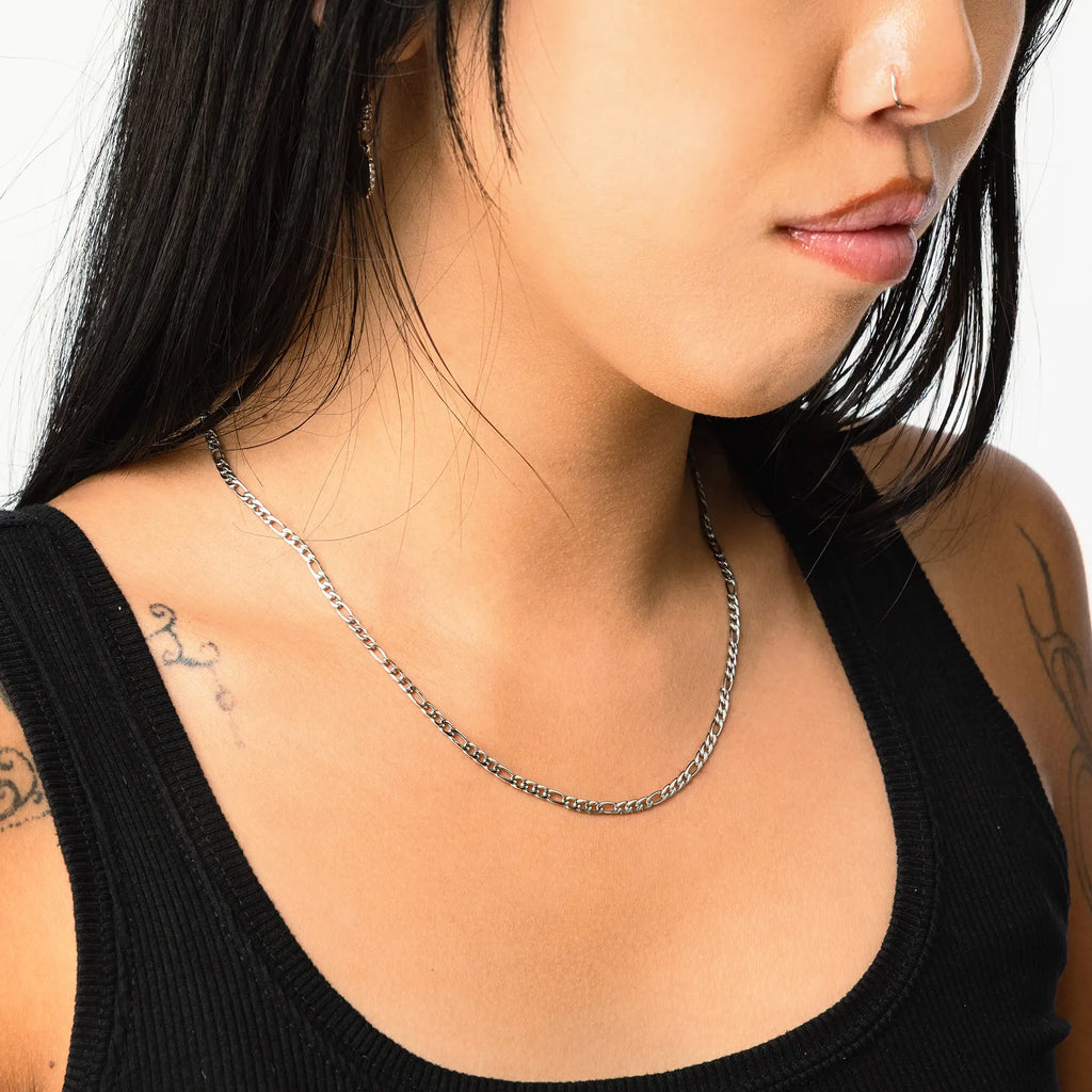 STAINLESS STEEL FIGARO CHAIN