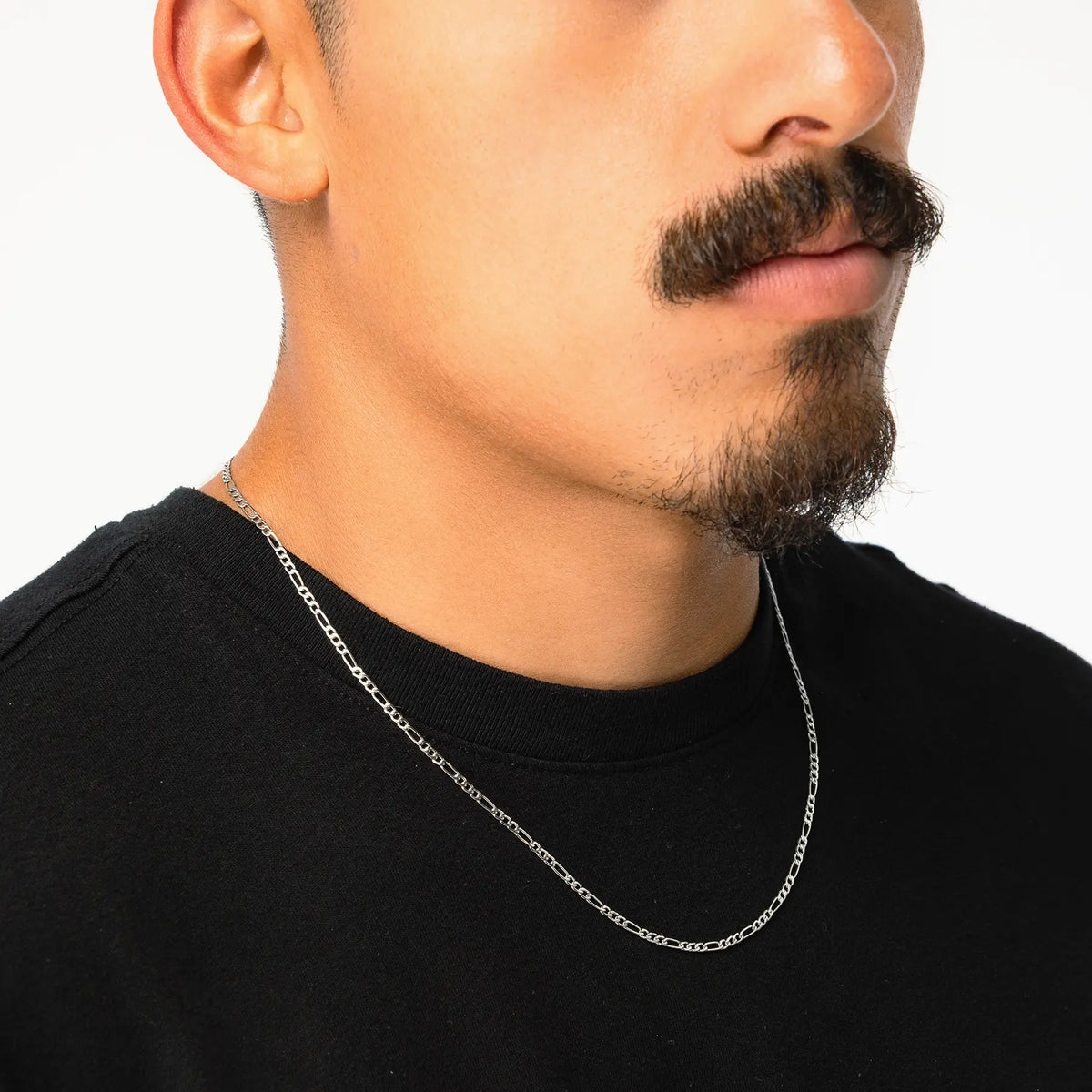 STAINLESS STEEL FIGARO CHAIN
