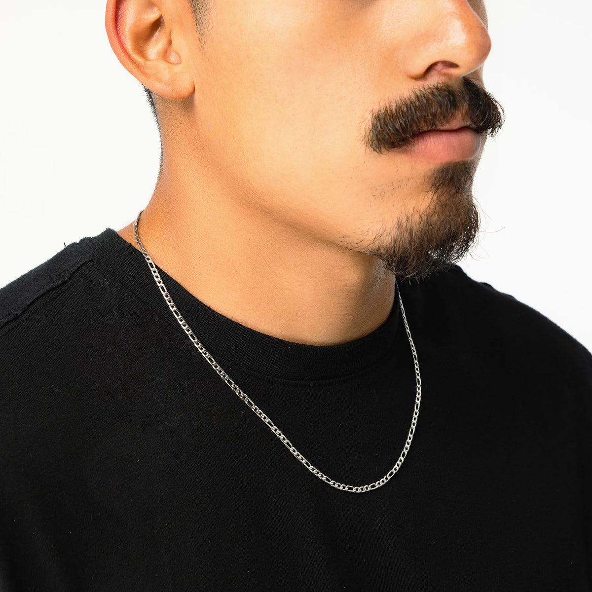 STAINLESS STEEL FIGARO CHAIN