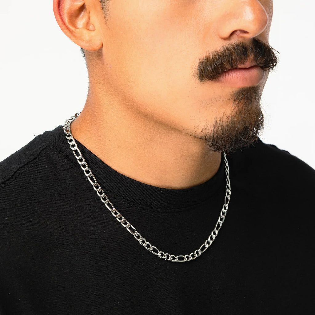 STAINLESS STEEL FIGARO CHAIN
