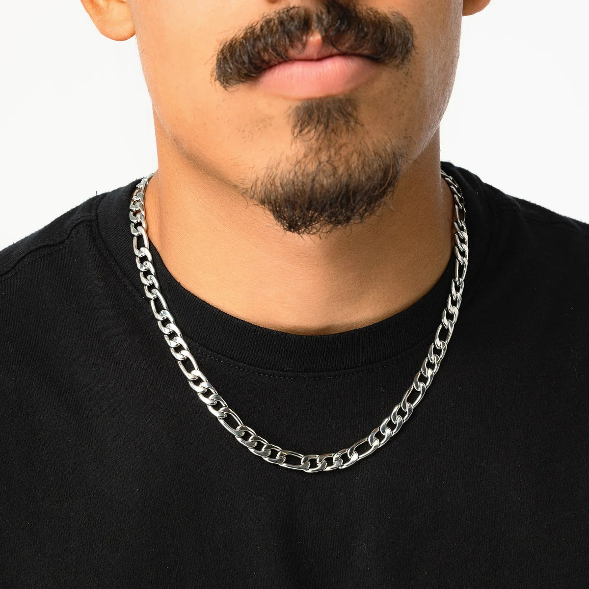 STAINLESS STEEL FIGARO CHAIN