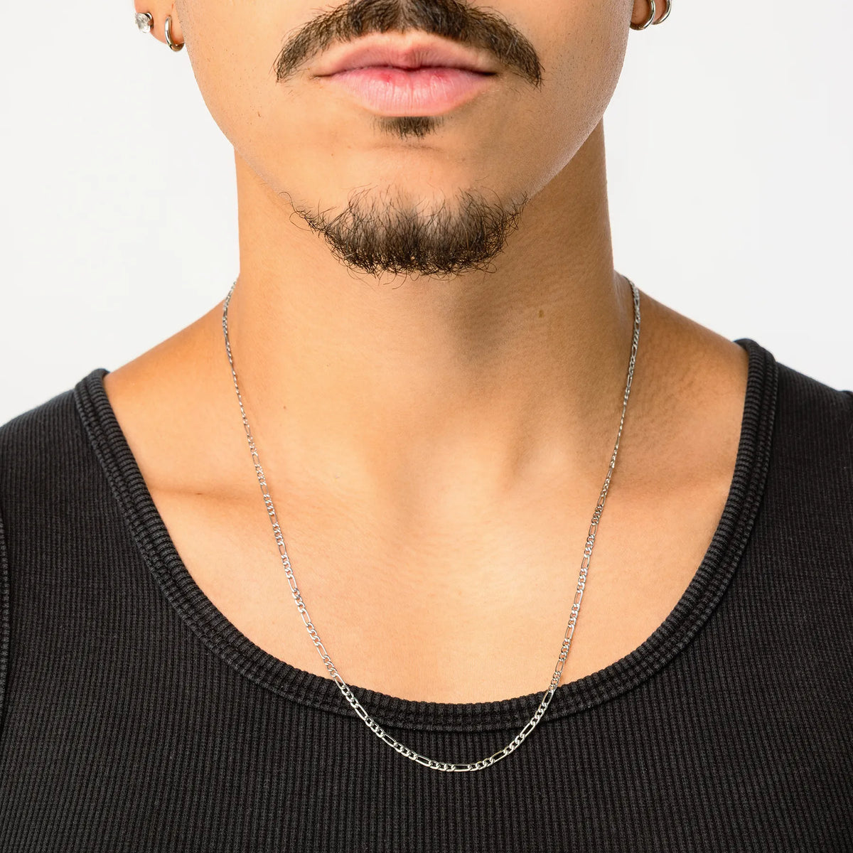 STAINLESS STEEL FIGARO CHAIN