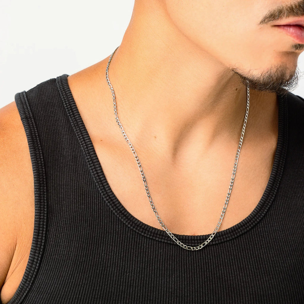 STAINLESS STEEL FIGARO CHAIN