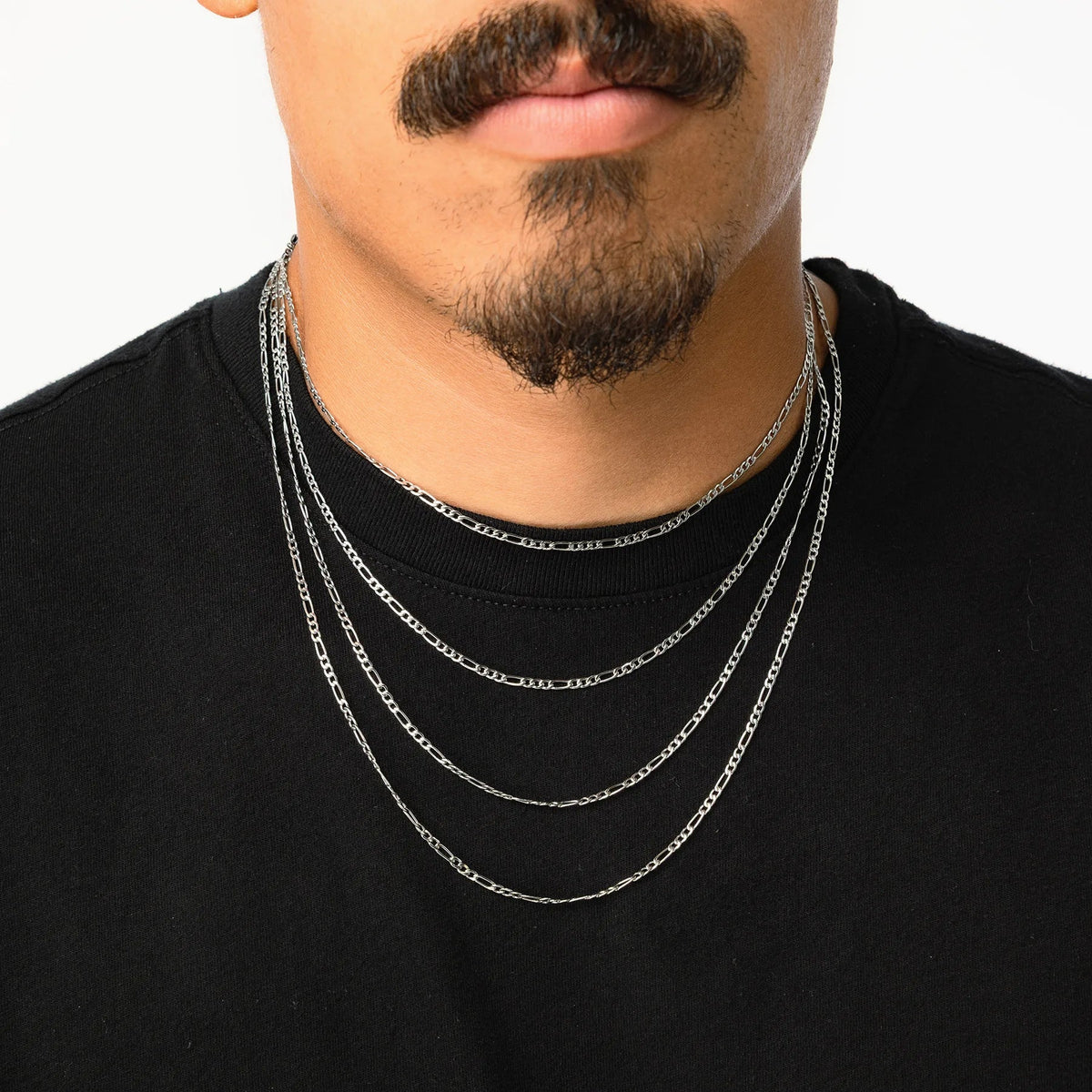 STAINLESS STEEL FIGARO CHAIN