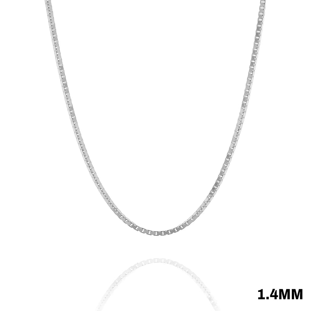 1.4MM STERLING SILVER BOX CHAINS
