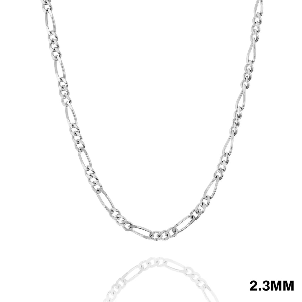 STERLING SILVER FIGARO CHAIN