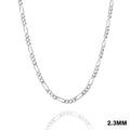 STERLING SILVER FIGARO CHAIN