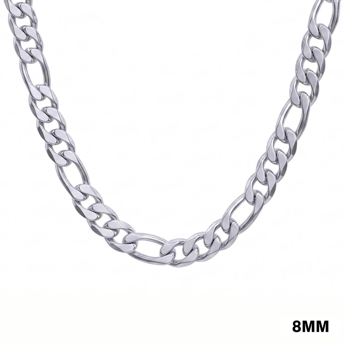 STAINLESS STEEL FIGARO CHAIN