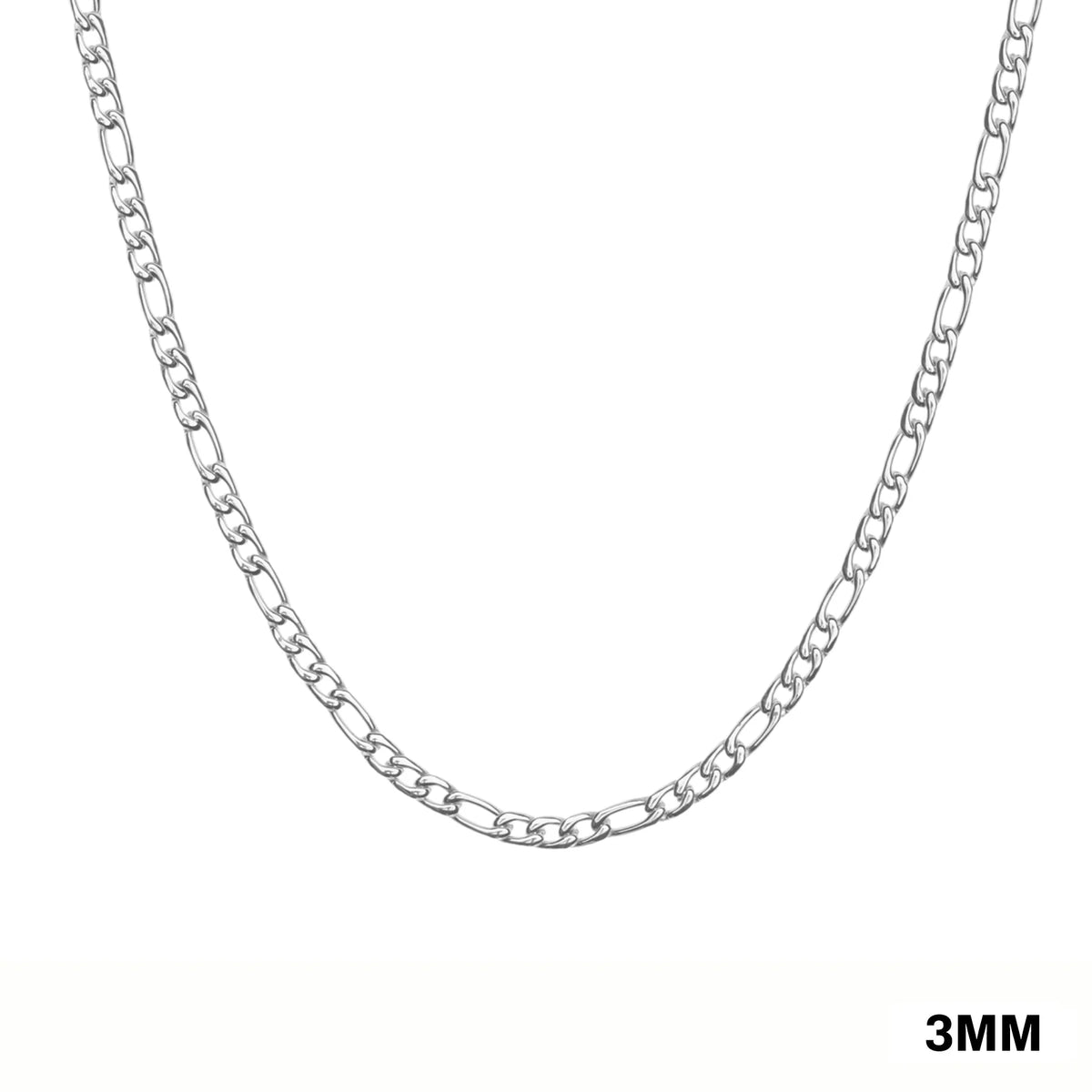 STAINLESS STEEL FIGARO CHAIN