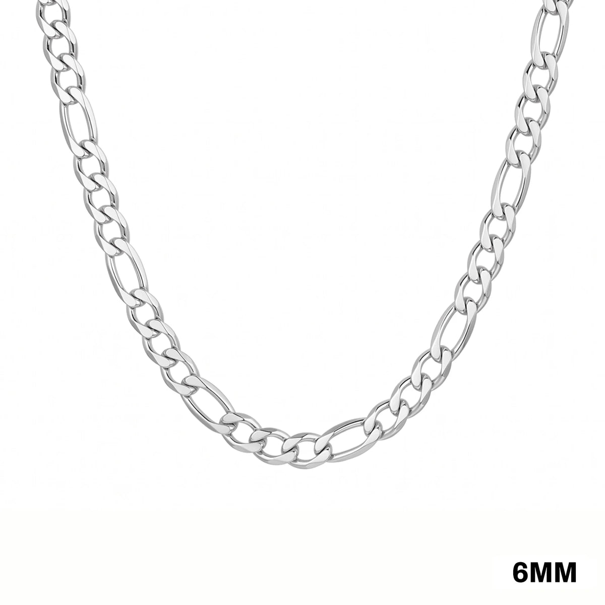 STAINLESS STEEL FIGARO CHAIN