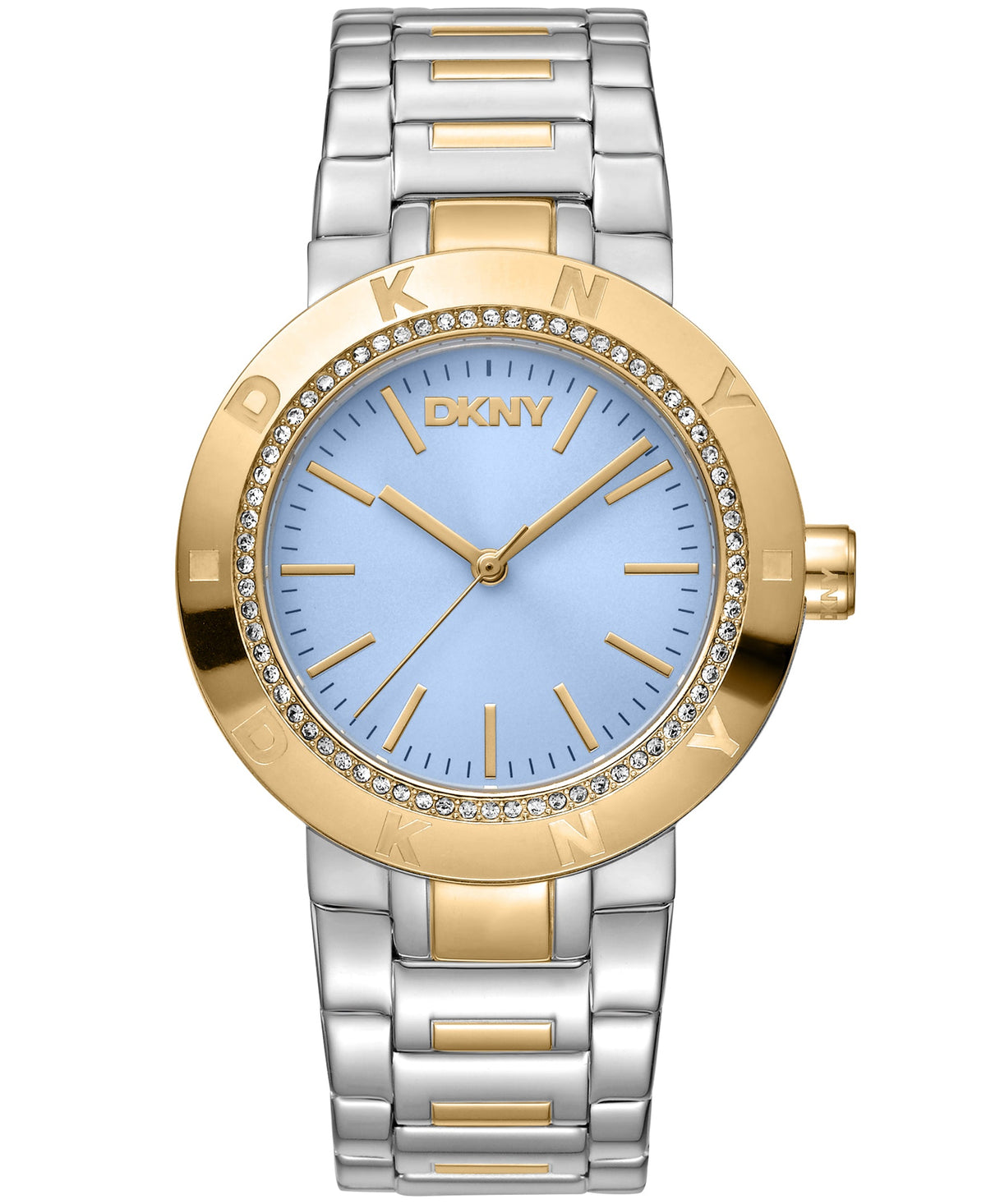 DKNY EVENING Eastside Logo Light Blue Womens Watch