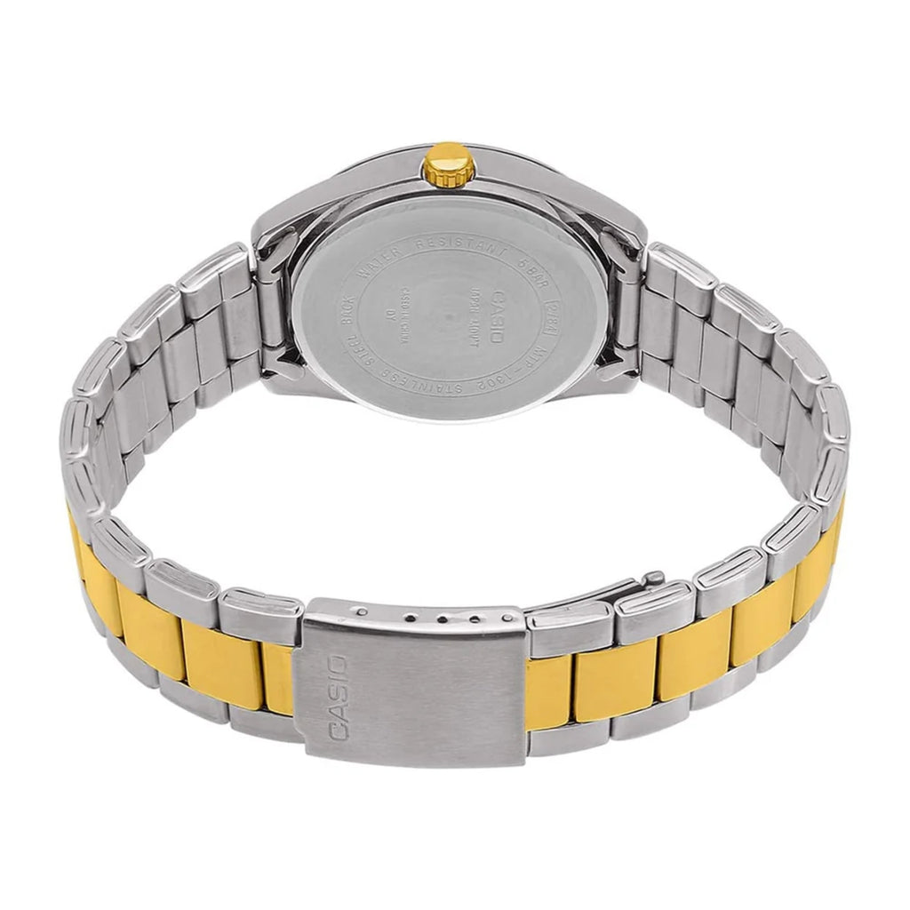 Casio Women’s White Dial Two Tone Stainless Steel Wristwatch - LTP-1302SG-7AVDF