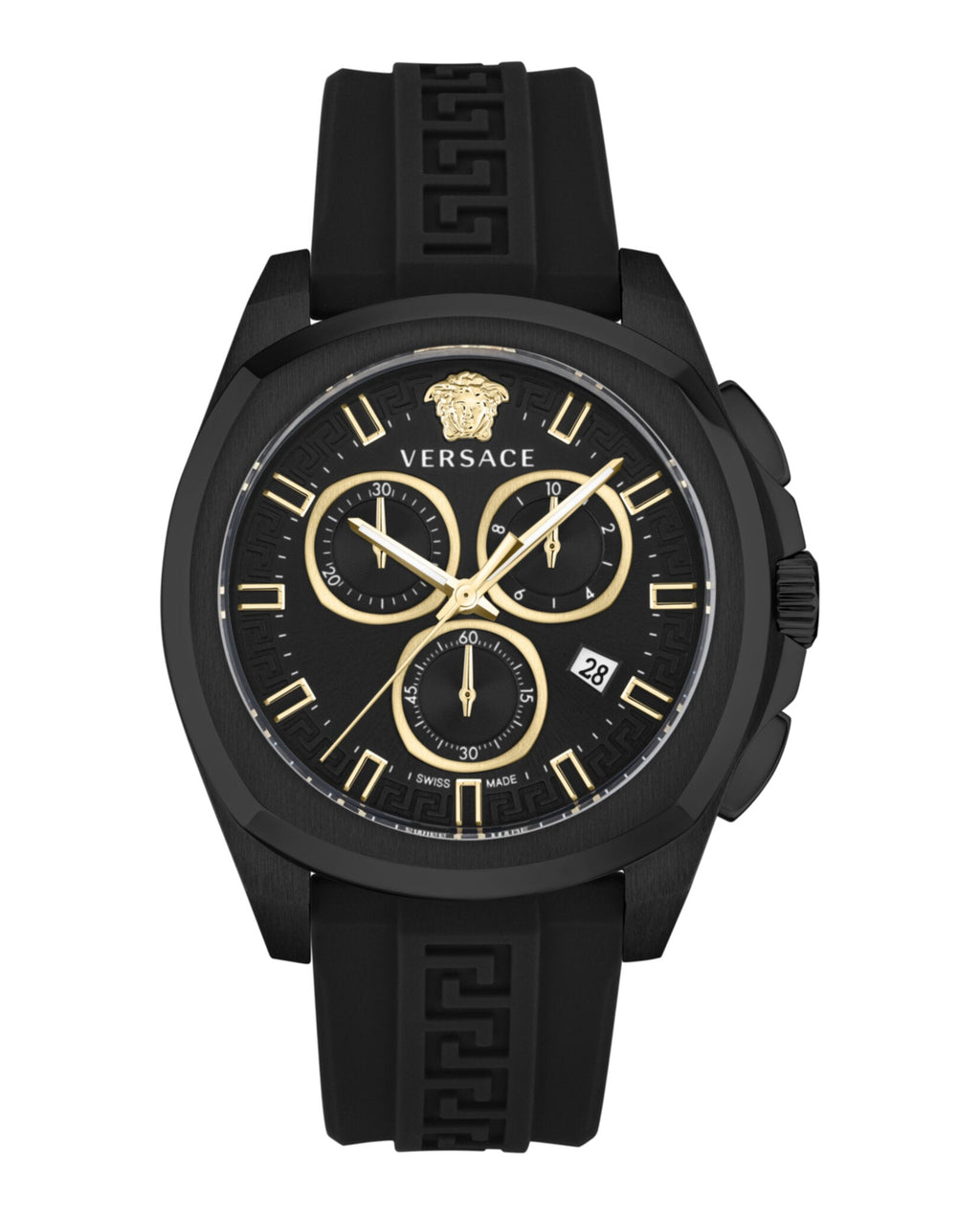 Versace Geo Chrono Silicone Watch