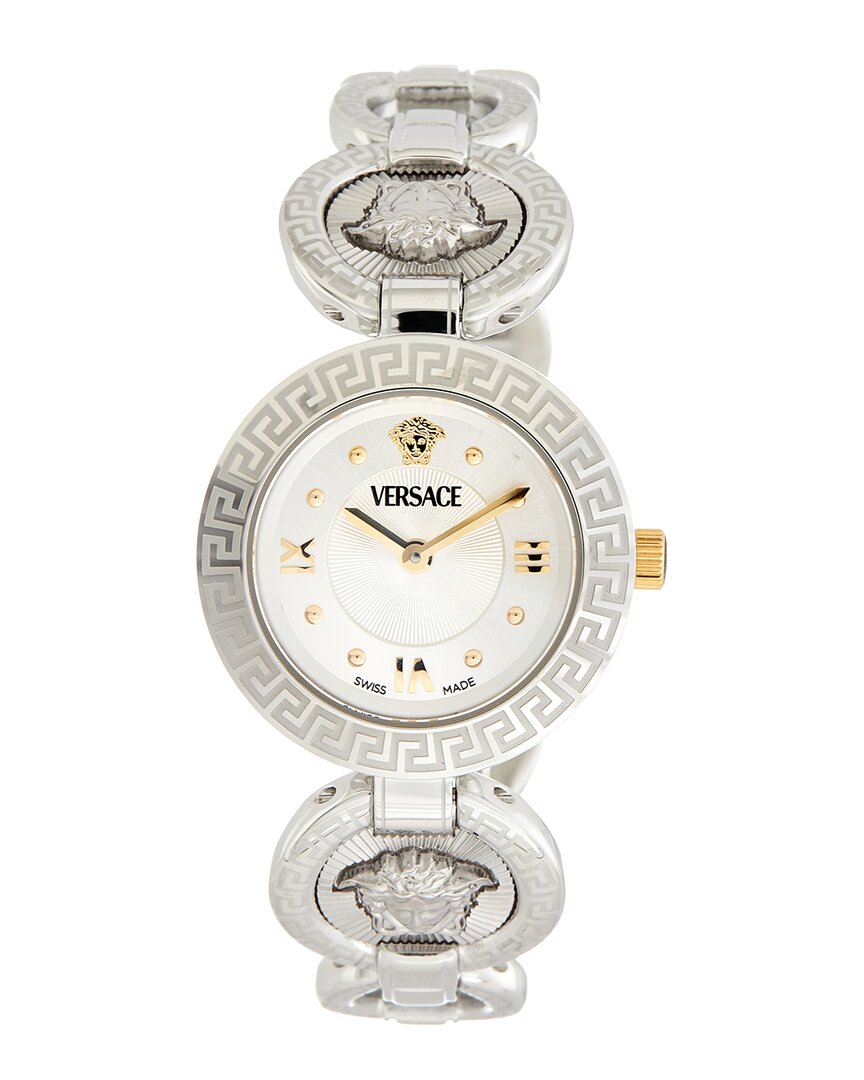 Versace Damenuhr Greca Stainless Steel Watch