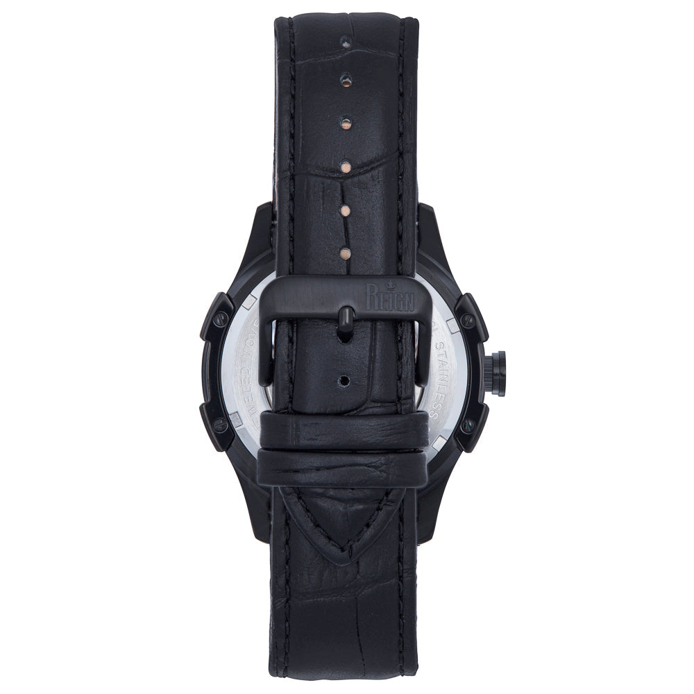Solstice Automatic Semi-Skeleton Watch - Black