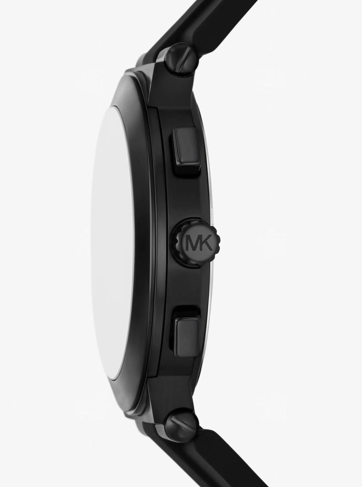 Oversized Billie Black-Tone and Silicone Watch