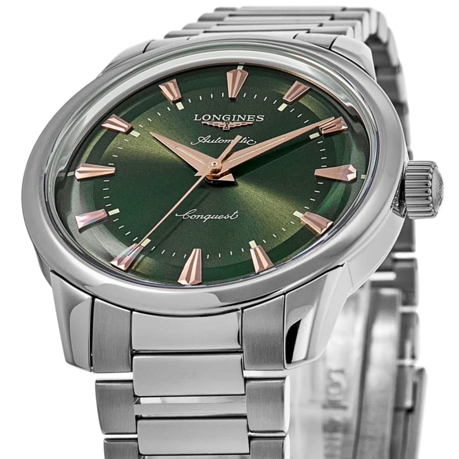 Longines Conquest Heritage Automatic Green Dial Stainless Steel Men's Watch L1.649.4.02.6