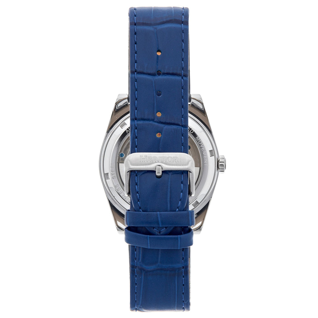 Heritor Automatic Daxton Skeleton Watch - Blue
