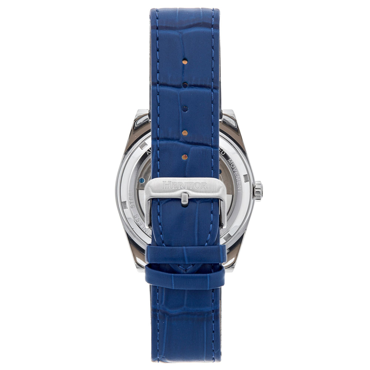 Heritor Automatic Daxton Skeleton Watch - Blue