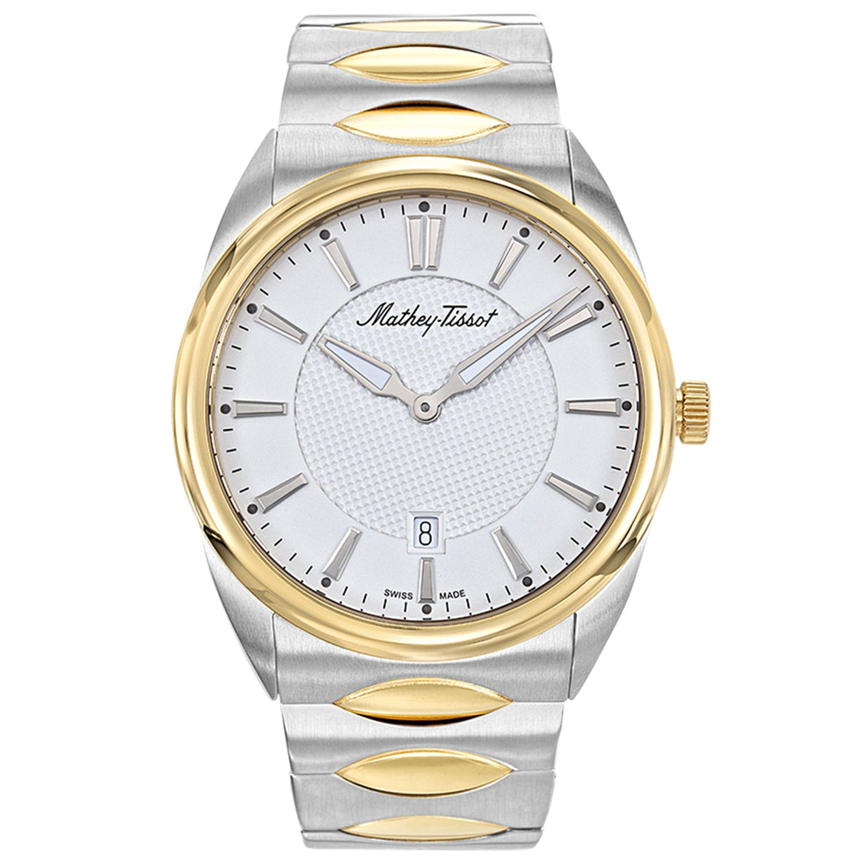 Mathey Tissot Men's Classic White Dial Watch