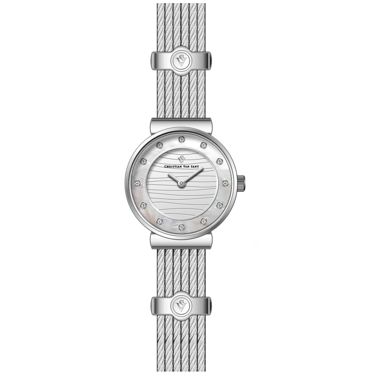 Christian Van Sant Women's Cavo Silver Dial Watch