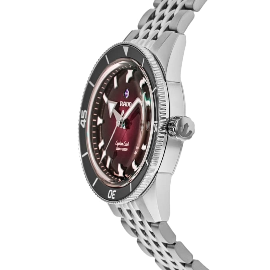 Rado Captain Cook Automatic Steel Burgundy Dial Men's Watch R32223408