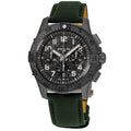 Breitling Avenger B01 Chronograph 46 Night Mission Automatic Black Dial Leather Strap Men's Watch SB0148101B1X1