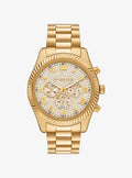Oversized Lexington Pavé Gold-Tone Watch