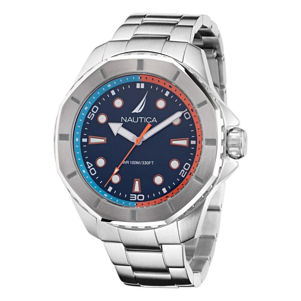 Nautica Koh May Bay Stainless Steel Mens Watch