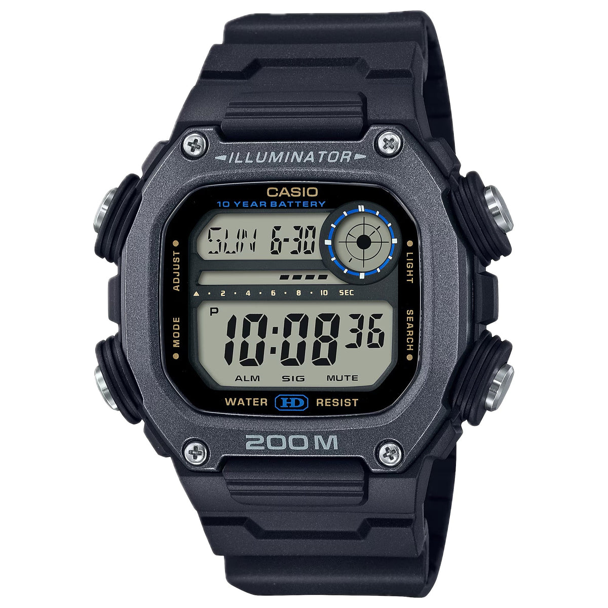 Casio Men's Heavy-Duty Digital Sport Watch with Black Dial - DW-291HX-1AV
