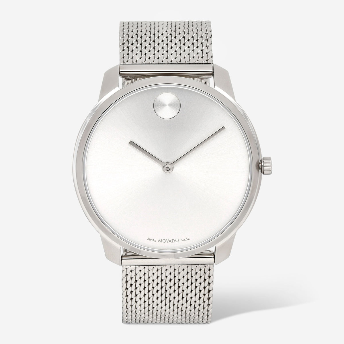 MOVADO BOLD Men's 3600832 Thin Swiss Quartz Silver Watch 42mm