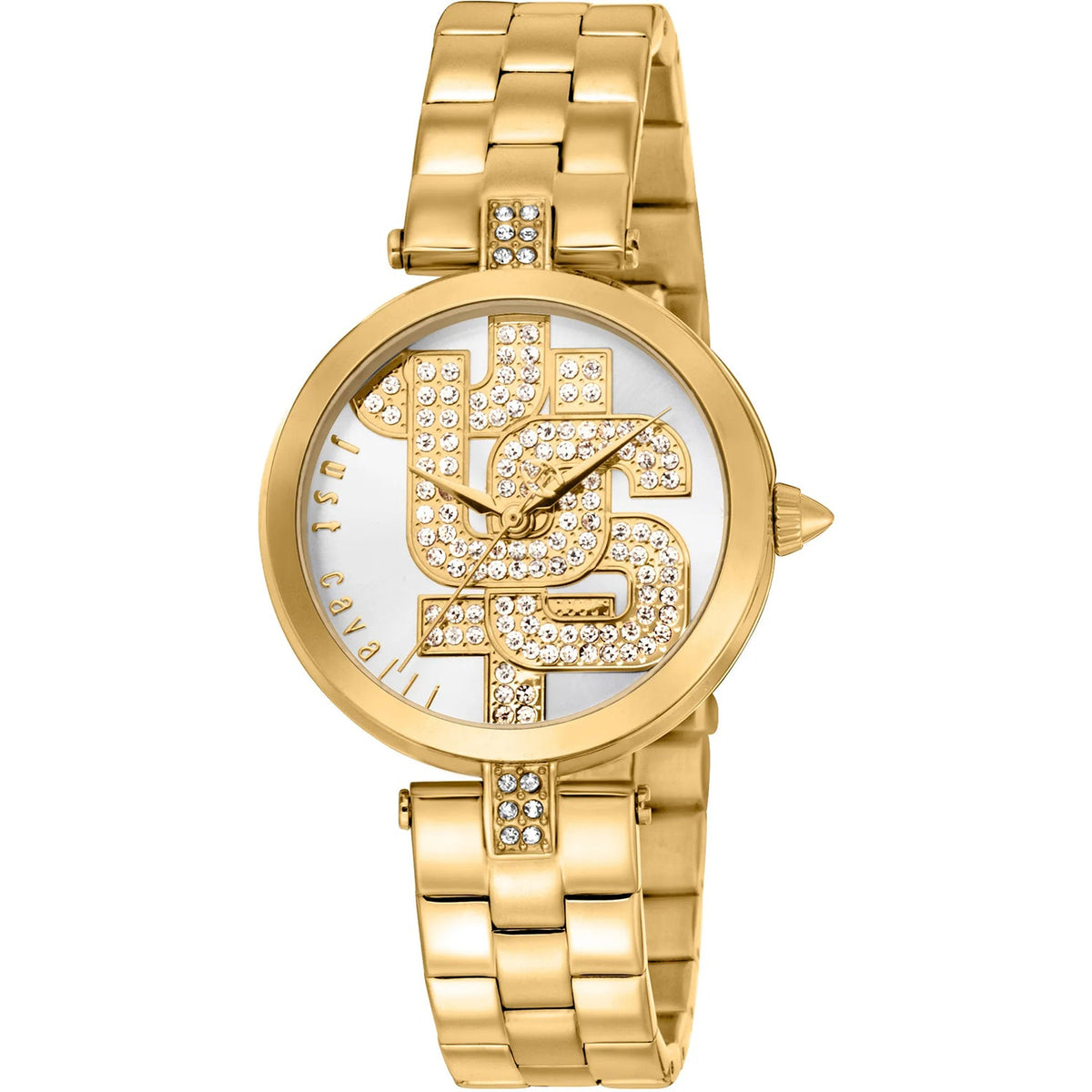 Just Cavalli Women's Maiuscola Silver Dial Watch