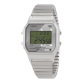 Timex T80 34mm Digital Watch in Silver-Tone | Men - OS