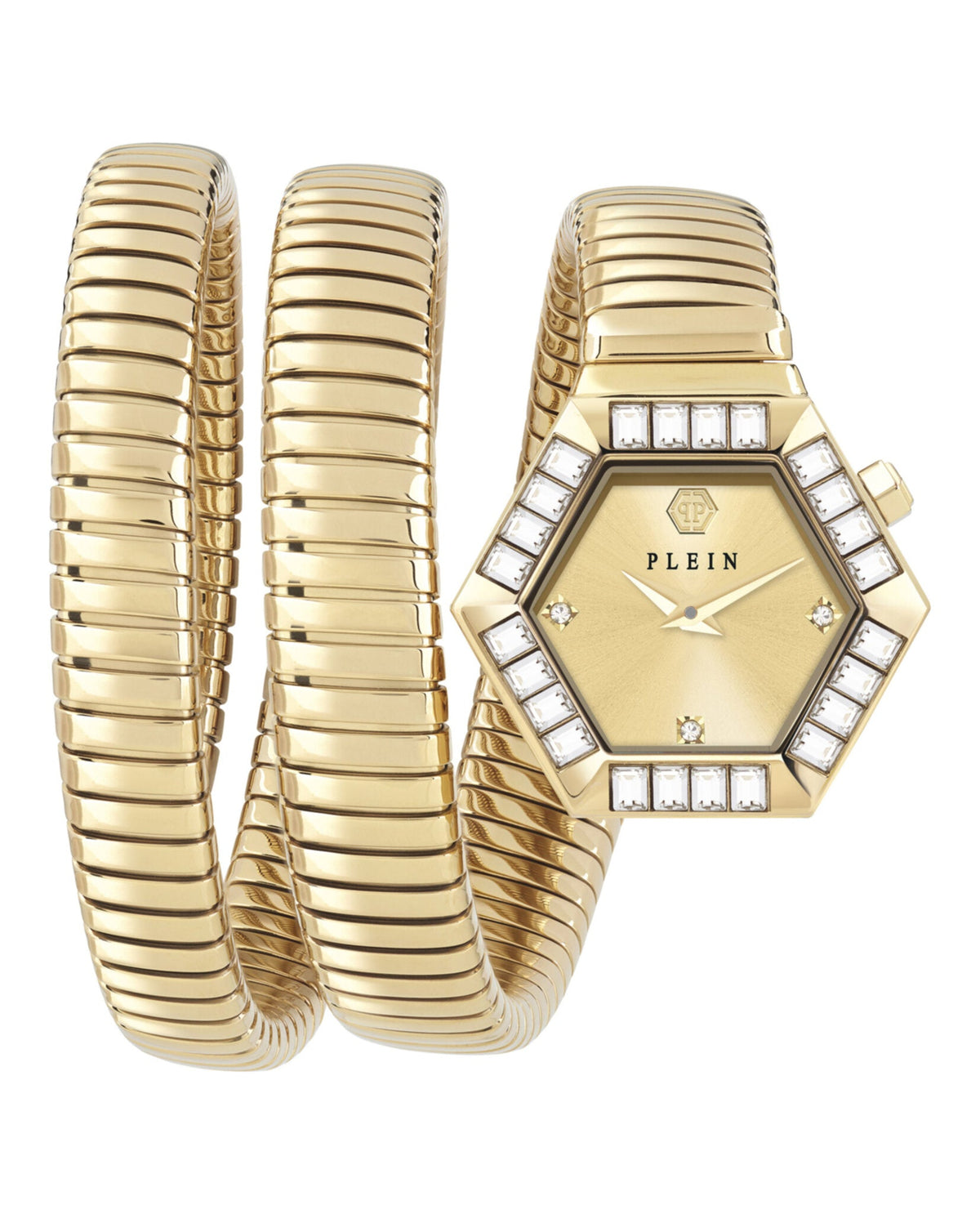 $nake Hexagon Crystal Watch