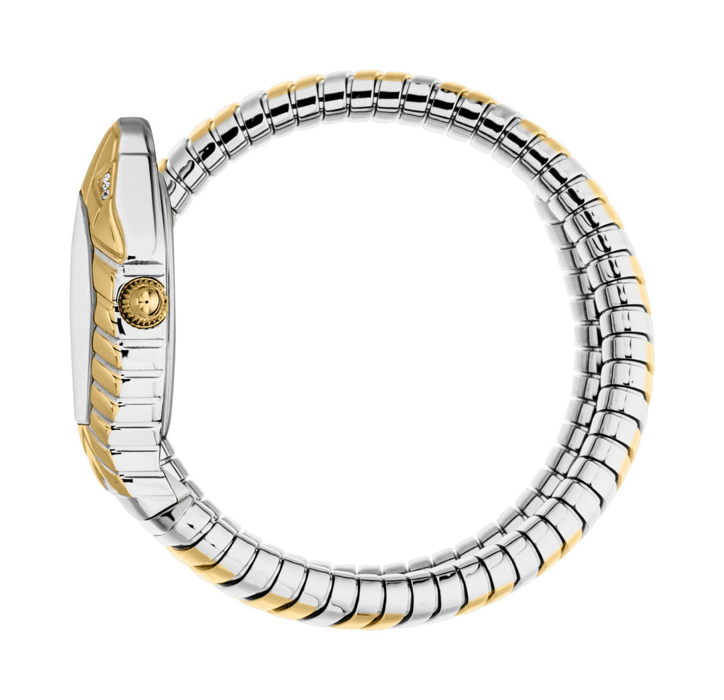 Just Cavalli Women's Snake MOP Dial, 316L Stainless Steel Watch