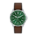 Fossil Men's Garrett 44mm Multifunction Brown Leather Watch