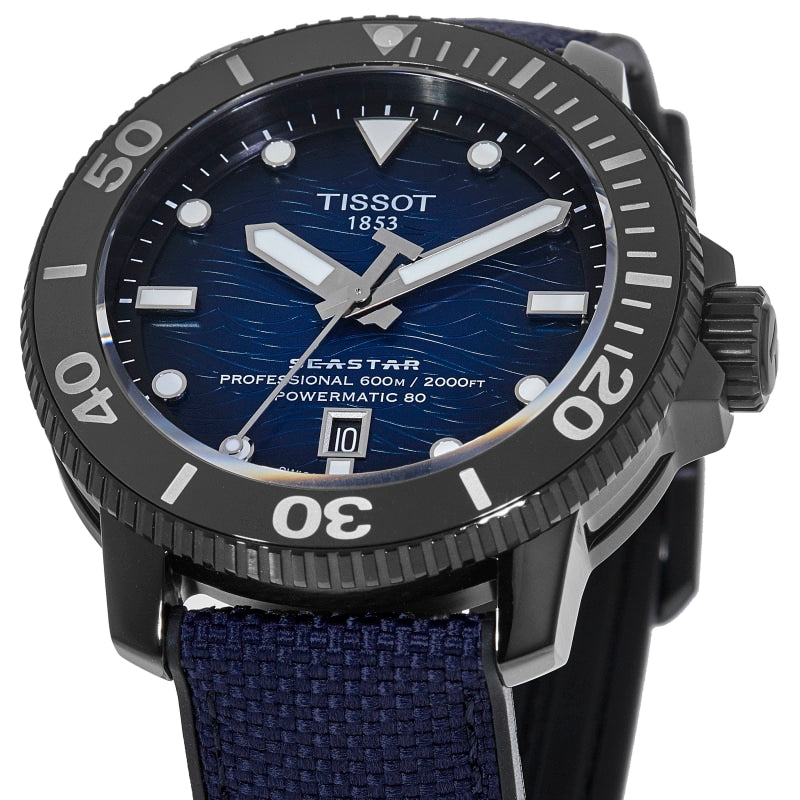 Tissot Seastar 2000 Professional  Automatic Blue Dial Rubber Strap Men's Watch T120.607.37.041.00