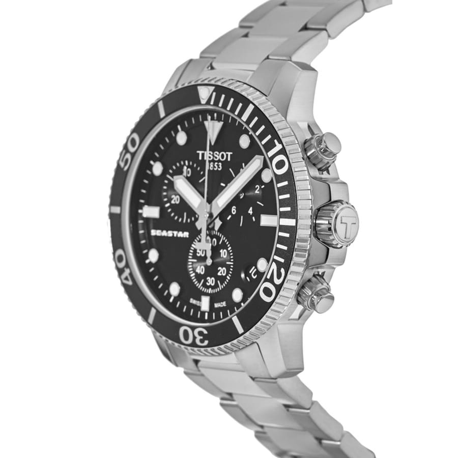 Tissot Seastar 1000 Chronograph Black Dial Stainless Steel Men's Watch T120.417.11.051.00