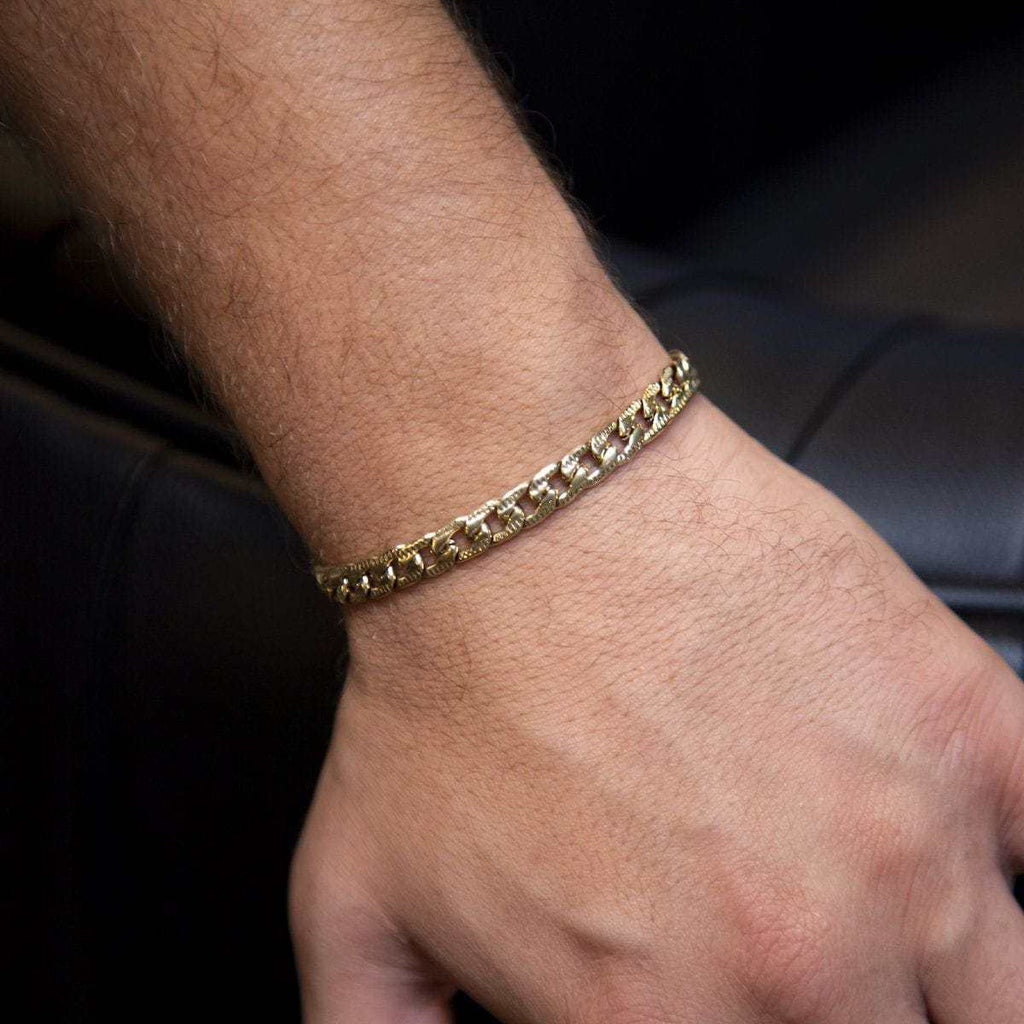 Figaro Link Bracelet in Yellow Gold - 5mm