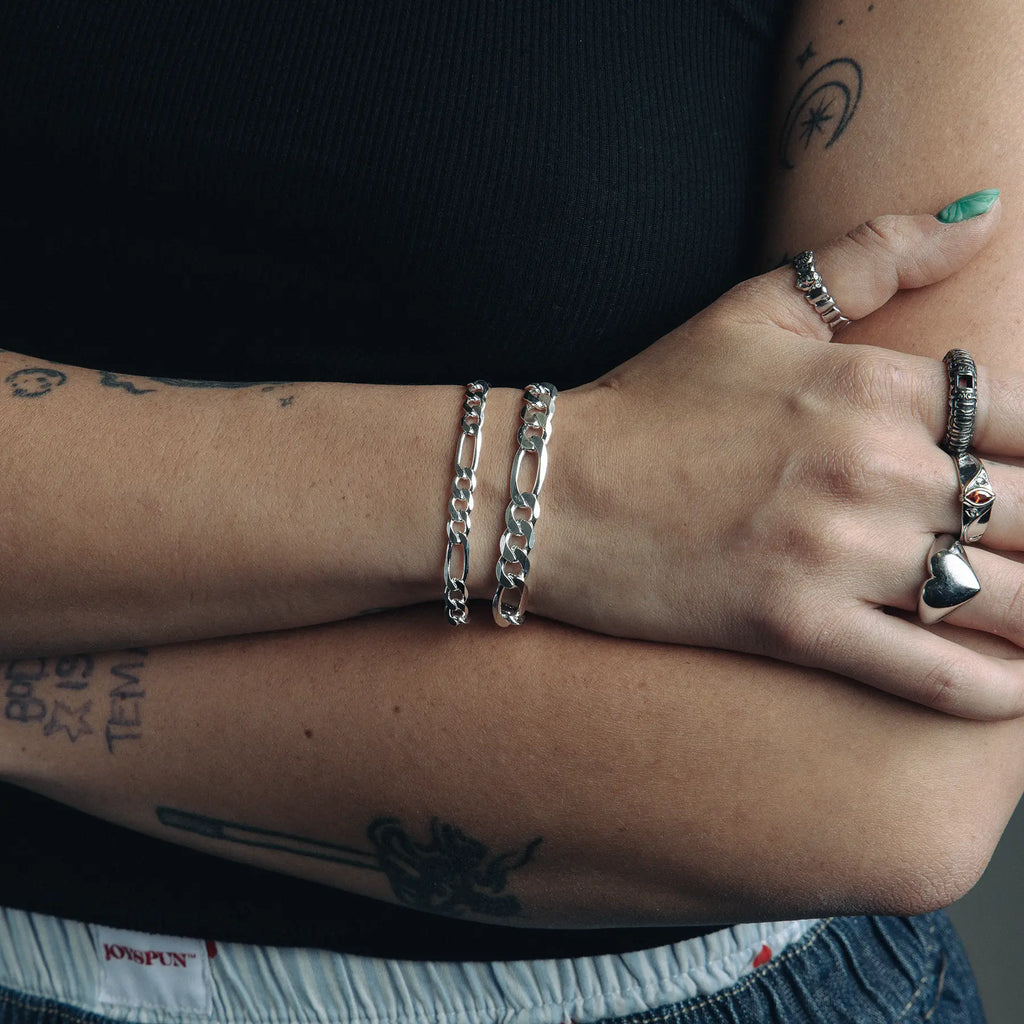 SILVER FIGARO BRACELET